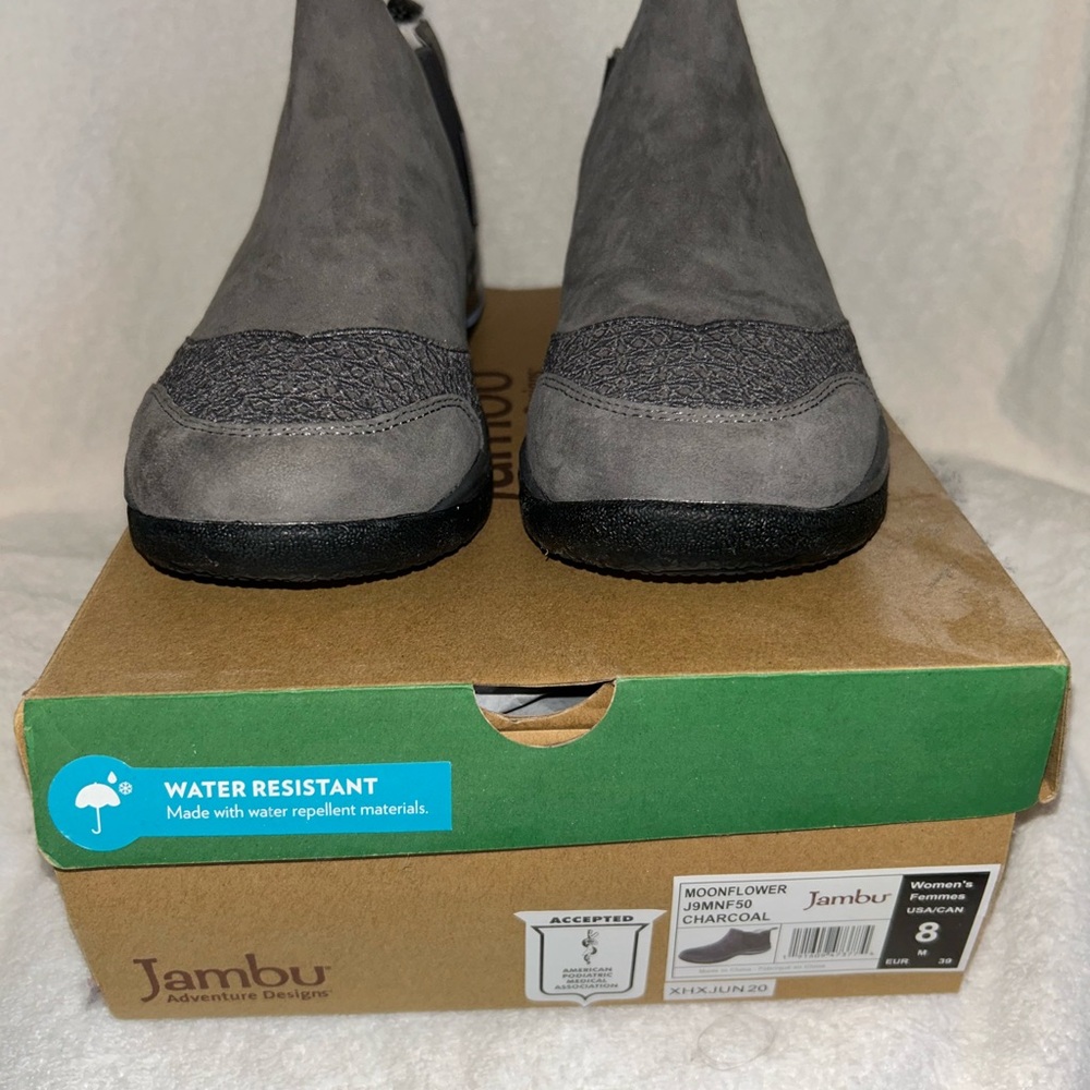 Jambu Charcoal Ankle Boots